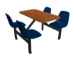Jupiter 4-Seat Rectangular Unit (Shell Seats) - Ylp-J-Tcer4-Llehs