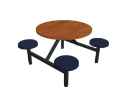 Jupiter 4-Seat Round Unit (Composite Button Seats)