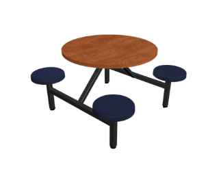 Jupiter 4-Seat Round Unit (Composite Button Seats)