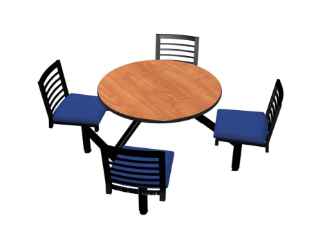 Jupiter 4-Seat Round Unit (Latitude Seats) 