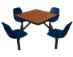 Jupiter 4-Seat Square Unit (Shell Seats)