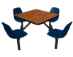 Jupiter 4-Seat Square Unit (Shell Seats) - Ylp-J-Erauqs4-Llehs