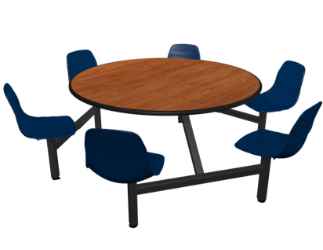 Jupiter 6-Seat Round Unit (Shell Seats)