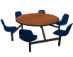Jupiter 6-Seat Round Unit (Shell Seats)