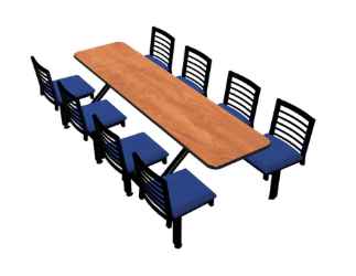 Jupiter 8-Seat Rectangular Unit (Latitude Seats) 