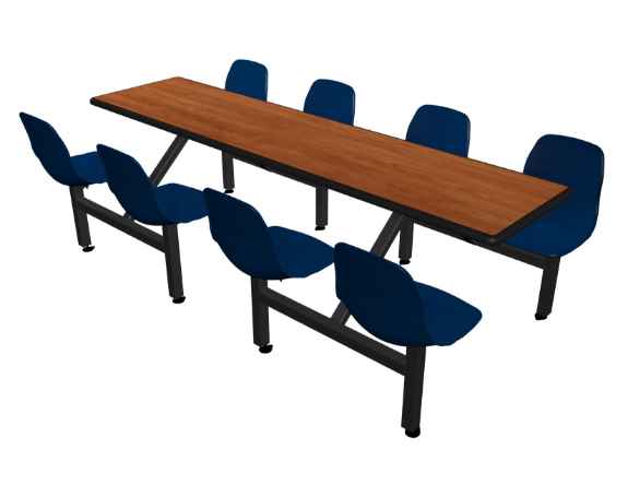 Jupiter 8-Seat Rectangular Unit (Shell Seats)