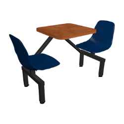 Jupter 2-Seat Wall Unit (Shell Seats)