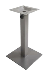 Margate 16" Square Bar Height Base Powder Coated Black or Silver - Umbrella Compatible