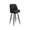 Metal Bar Stool with Swivel Bucket Seat