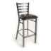 Metal Ladder Back Barstool - Clear Coat