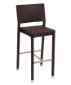 Tampico Outdoor Barstool - Aluminum Frame - Java Synthetic Wicker