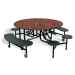 T95 - Configurable Mobile Table with Seating. Perfect for Breakrooms and School Cafeterias! -  HP-T95-XXYYZZ