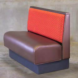 Top Cap, Tall Seat, Single Booth Style with Plain Inside Back - LIFETIME WARRANTY!