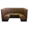 Upholstered 1/2 Restaurant Corner Booth