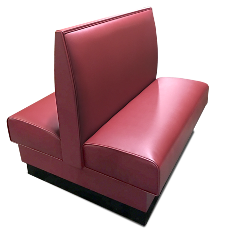 Upholstered Spring Seat Double Booth 42