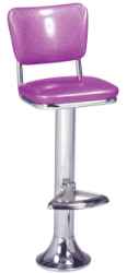 1500 Series Bar Stool - Classic "Bolt" Down" base  Soda Fountain Bar Stools, Retro Bar Stools, 1950s Bar Stools
