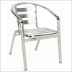 Slat Back Aluminum Restaurant Chair