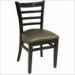 Flared Ladder Back Wood Chair
