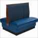 3 Channel Back Double Upholstered Restaurant Booth