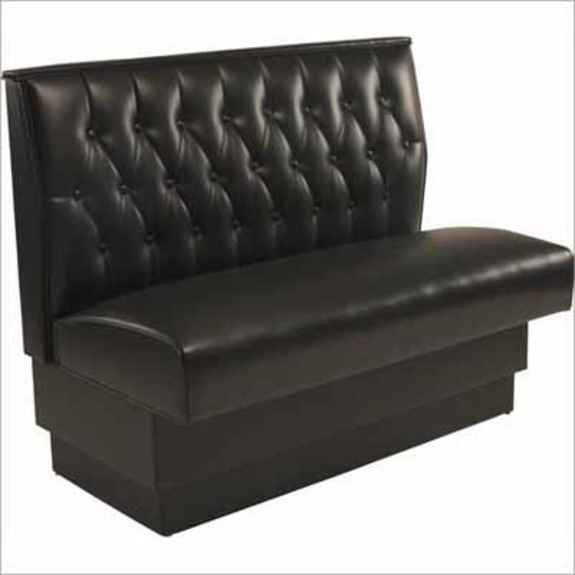 Button Tufted Back Single Restaurant Booth