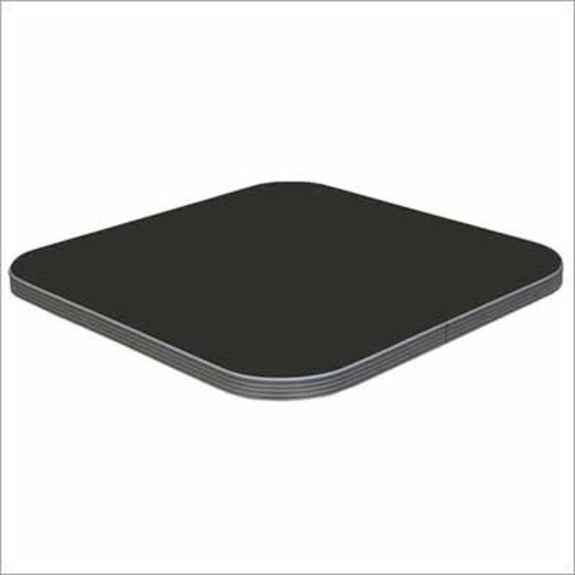 Laminate Table Top - Ribbed Aluminum Edge