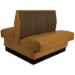 3 Channel Back Double Upholstered Restaurant Booth