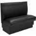 Plain Back Single Upholstered Restaurant Booth