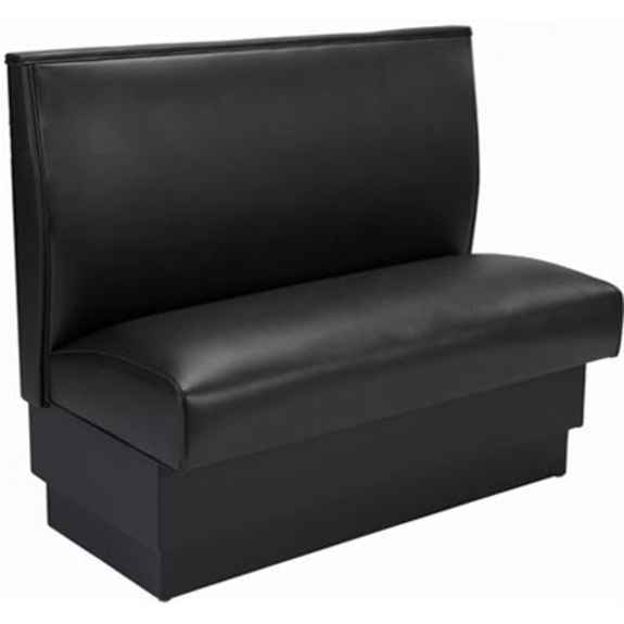 QuickShip Plain Back Upholstered Booth - Foam Seat