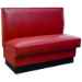 QuickShip Plain Back Upholstered Booth - Foam Seat