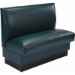 Plain Back Single Upholstered Restaurant Booth