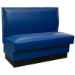 Plain Back Single Upholstered Restaurant Booth