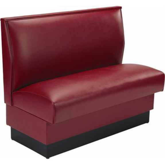 Quick Ship Plain Back Upholstered Booth - Spring Seat