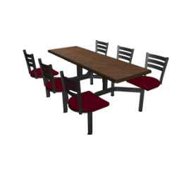 Cebra 6 Seat Island Quest Style Dur-A-Edge