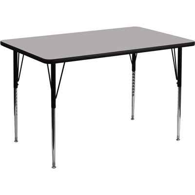 Thermal Fused Rectangular Activity Table - Adjustable Height