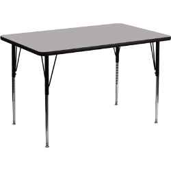 Thermal Fused Rectangular Activity Table - Adjustable Height