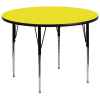 High Pressure Laminate Round Activity Table - Adjustable Height