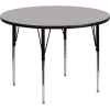 Thermal Fused Laminate Round Activity Table - Adjustable Height
