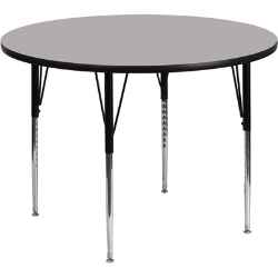Thermal Fused Laminate Round Activity Table - Adjustable Height