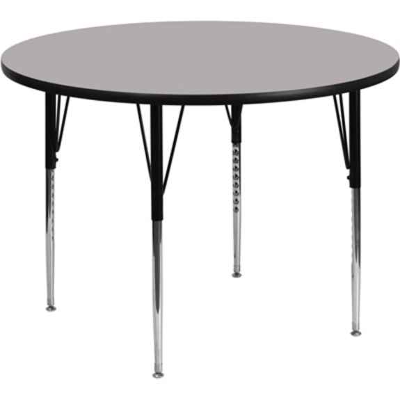 Thermal Fused Laminate Round Activity Table - Adjustable Height