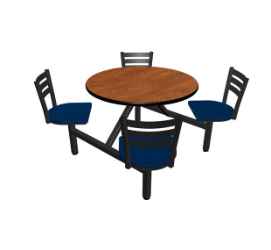 Jupiter 4 Seat Round Quest Style Vinyl Edge