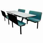 102" Contour Industrial Restaurant Bench