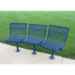 Curved 3 Seat Outdoor Bench - Expanded Metal Mesh