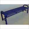 Grand Contour Outdoor Bench without Back - Expanded Metal Mesh