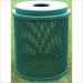 Round Trash Receptacle - Expanded Metal Mesh