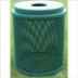Round Trash Receptacle - Expanded Metal Mesh