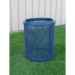 Round Trash Receptacle - Expanded Metal Mesh