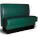 Patriot Plain Back Single Upholstered Restaurant Booth - Quick Ship