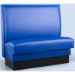Patriot Plain Back Single Upholstered Restaurant Booth - Quick Ship