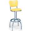Arch Leg Diner Stool with Back