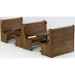 Woodcrest 3 Single Wood Booth - This product is special order, and has minimum quantity requirements. Please call for details.